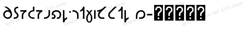 TsukuARdGothicStd D字体转换